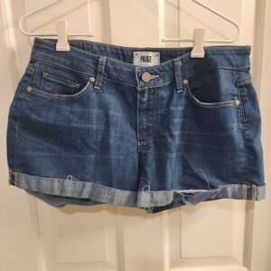 Paige Denim Shorts Medium Wash Wize 27